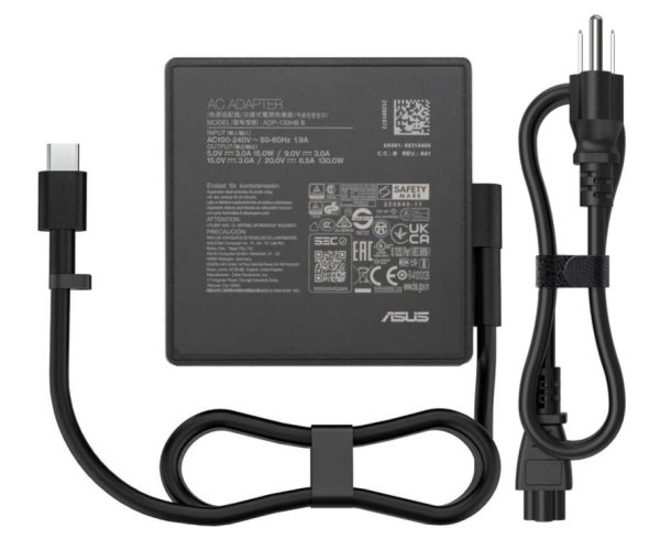 130W USB-C Asus ROG Flow X13 GV302XU/RTX4050 Charger AC Adapter + Cable