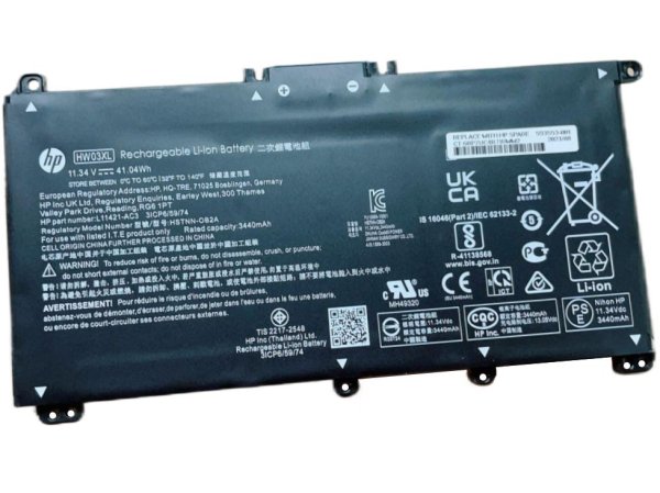 3440mAh 41.04Wh Original Battery for HP Pavilion 15-eg2007nk 15-eg2021TX