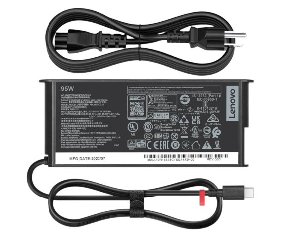 20V 4.75A 95W USB-C Lenovo Yoga Duet 7 13ITL6 82MA003FMJ Charger AC Adapter + Cable