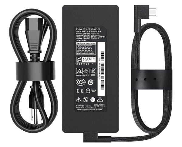 19.5V 11.8A 230W Razer Blade 14 RZ09-0427EE23-R3U1 Charger AC Adapter + Cable