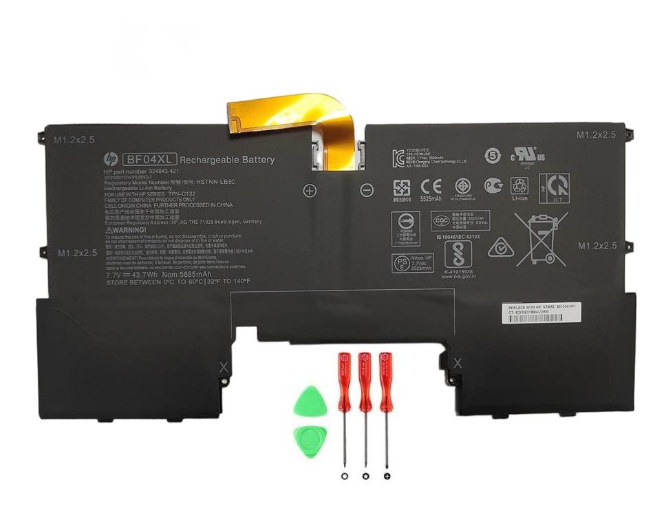 5685mAh 43.7Wh Original Battery for HP BF04XL 5685mAh 43.7Wh Original Battery for HP BF04XL